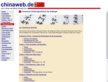 Tablet Screenshot of chinesisch.chinaweb.de