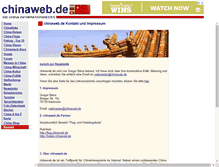 Tablet Screenshot of kontakt.chinaweb.de